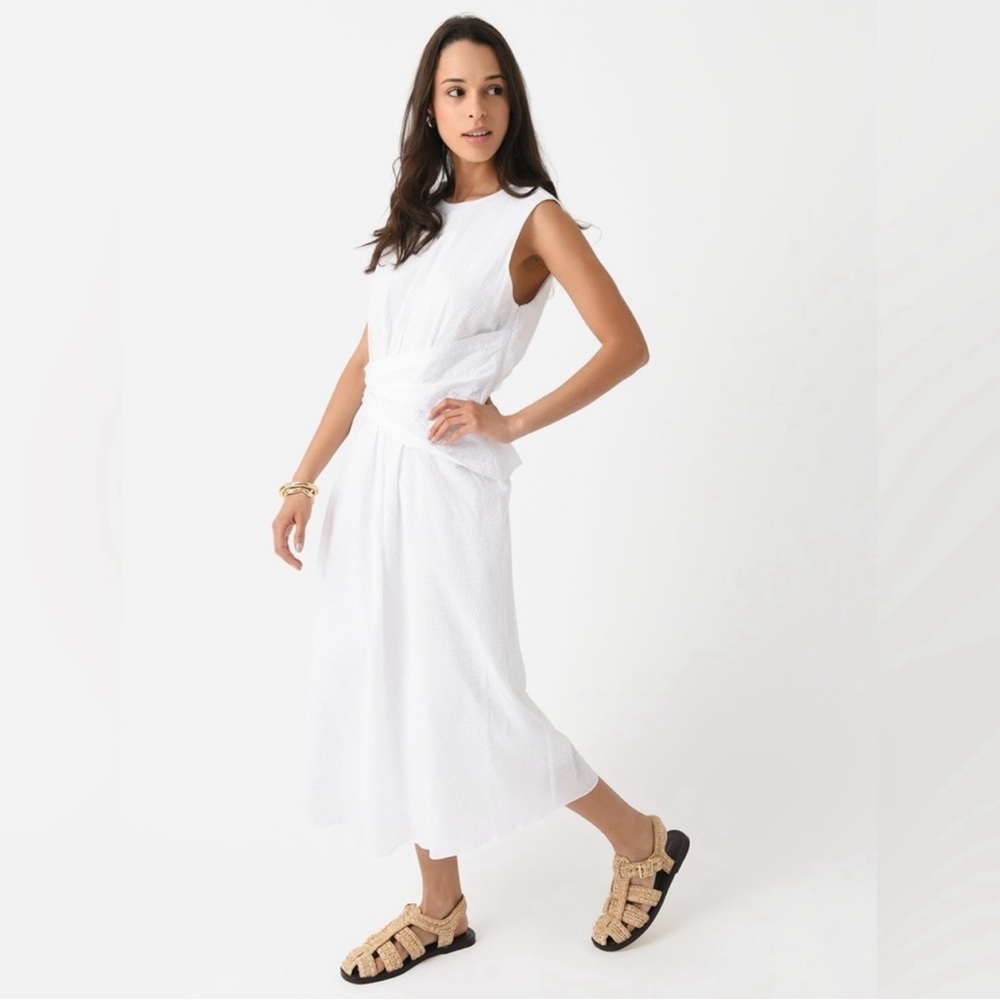 Frame Elegant White Sleeveless Dress